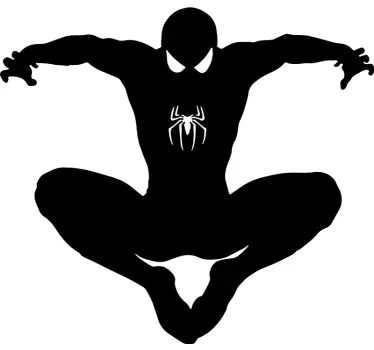 αυτοκόλλητο spiderman σιλουέτα υπερήρωα - TenStickers