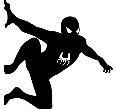 Spiderman στον τοίχο superhero decal - TenStickers