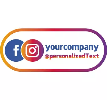 Decal βιτρίνας στο instagram - TenStickers