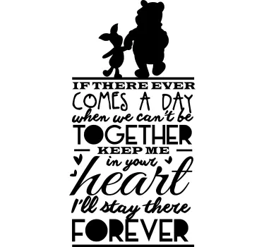 αυτοκόλλητα winnie the pooh εμπνευσμένη προσφορά - TenStickers