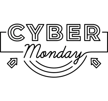 Αυτοκόλλητο για βιτρίνες cyber monday Προσφορά - TenStickers