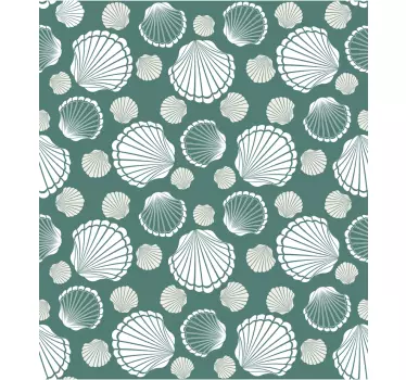 Decal seashell world window - TenStickers