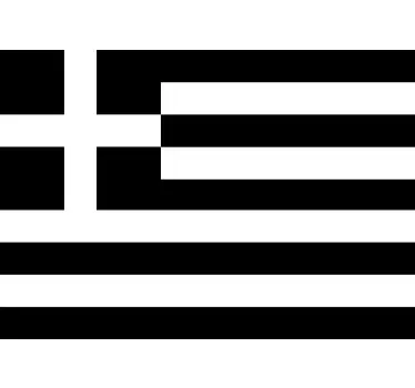 ελληνική σημαία σιλουέτα σημαία decal - TenStickers