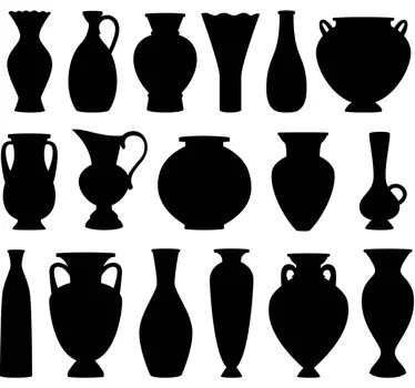 αυτοκόλλητο τοίχου σετ ελληνικών αγγείων - TenStickers