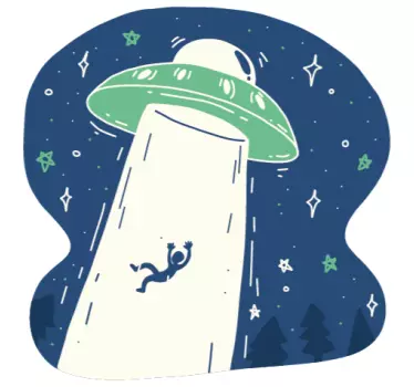 Ufo διαστημόπλοιο space decal - TenStickers
