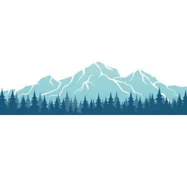 βουνό churfirsten φύση decal - TenStickers