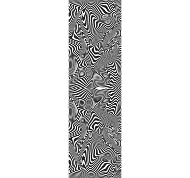 αυτοκόλλητο ντους ζέβρα 3d εφέ - TenStickers