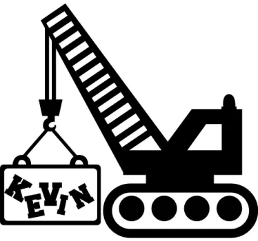 κατασκευαστικό όνομα φορτηγό παιχνίδι decal - TenStickers