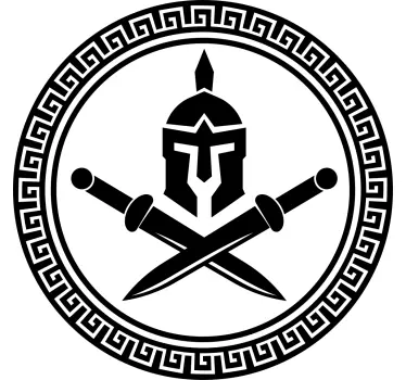 σπαθί και κράνος αντικειμένου τοίχου - TenStickers