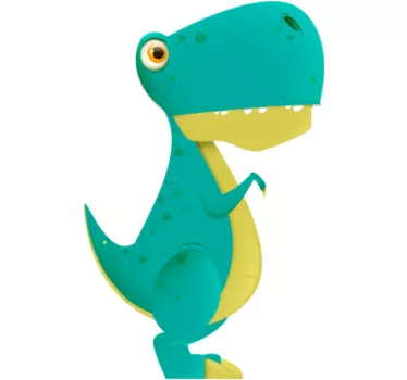 μπλε τεράστιο t-rex dragon wall decal - TenStickers