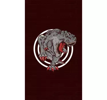 Decal παραθύρου απεικόνισης t-rex - TenStickers