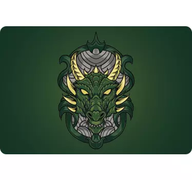 αυτοκόλλητη ετικέτα φορητού υπολογιστή dragon head - TenStickers