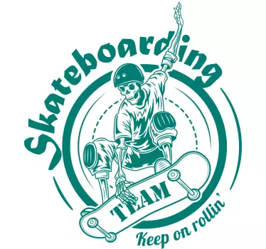 Decal ταπετσαρία συμβόλων ομάδας skateboard - TenStickers