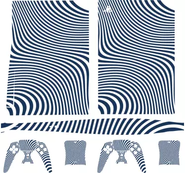μπλε κύμα ps5 decal - TenStickers