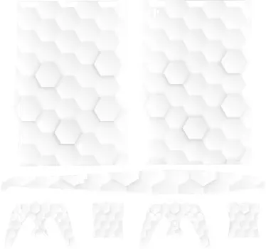 λευκό εξάγωνο ps5 decal - TenStickers