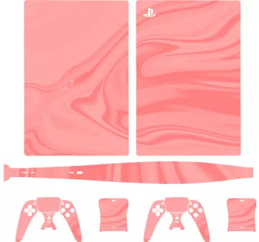 αυτοκόλλητο ροζ τόνων playstation 5 - TenStickers
