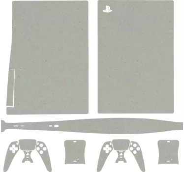 βούρτσα ασημί δέρμα playstation 5 decal - TenStickers