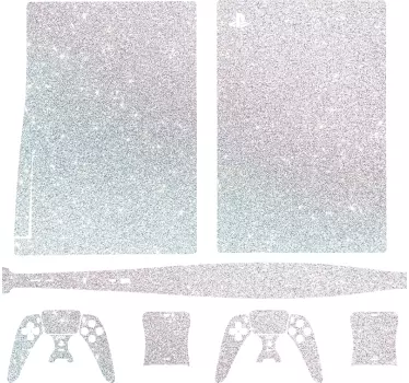 αυτοκόλλητο με αφρώδες λευκό δέρμα playstation 5 - TenStickers