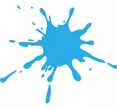 Splash χρώμα μπλε βινυλίου τοίχο - TenStickers