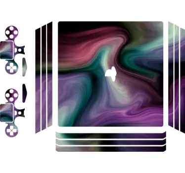 Ps4 nebula χρώματα playstation 4 αυτοκόλλητα - TenStickers