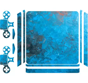 Αυτοκόλλητα ps4 με γυαλιστερό πάγο - TenStickers