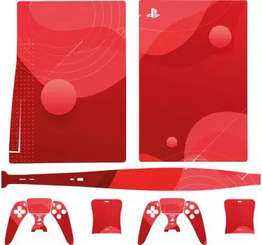 αφηρημένο θολώνει φόντο αυτοκόλλητα playstation 5 - TenStickers