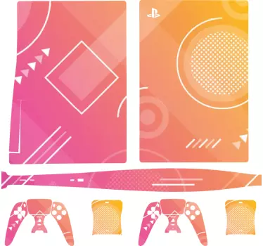 αναπαραγωγή συμβόλων σε πολλά χρώματα playstation 5 decal - TenStickers
