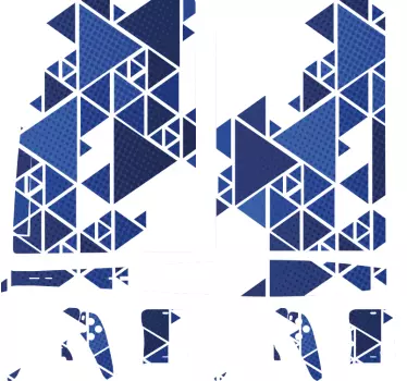 μοτίβο του μπλε playstation 5 αυτοκόλλητα - TenStickers