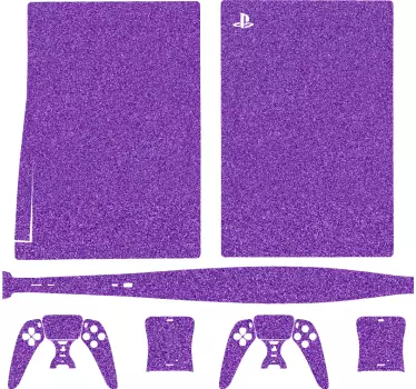 αυτοκόλλητο μοβ λάμψη playstation 5 - TenStickers