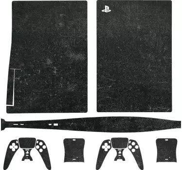 μαύρο hex playstation 5 decal - TenStickers