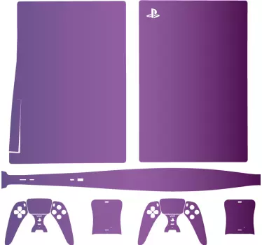 μοβ χαμαιλέοντας playstation 5 decal - TenStickers