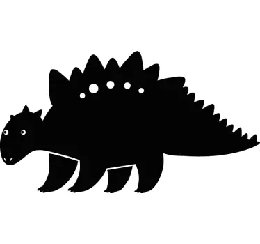 αυτοκόλλητο τοίχου stegosaurus σιλουέτα δράκος - TenStickers