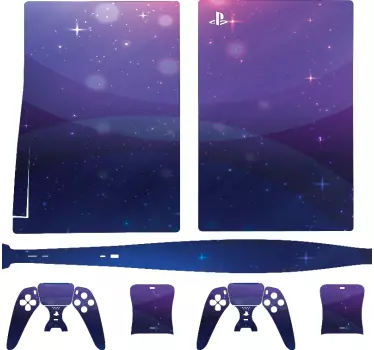 αυτοκόλλητο μοβ ουρανού playstation 5 - TenStickers