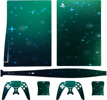 πράσινα φώτα playstation 5 αυτοκόλλητα - TenStickers