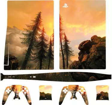 Χρυσό δάσος playstation 5 decal - TenStickers