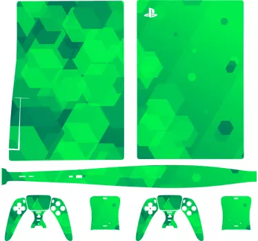 αφηρημένα πολυγωνικά playstation 5 αυτοκόλλητα - TenStickers