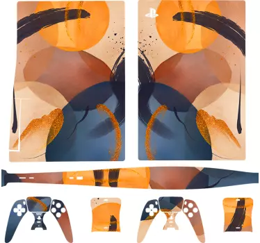 αφηρημένη μοτίβο playstation 5 αυτοκόλλητα - TenStickers