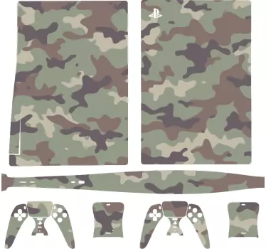 καμουφλάζ playstation 5 αυτοκόλλητα - TenStickers
