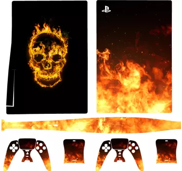 κρανίο του νεκρού playstation 5 decal - TenStickers