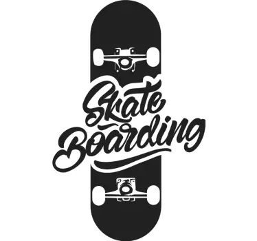 Skate λογότυπο vintage τοίχο decal - TenStickers