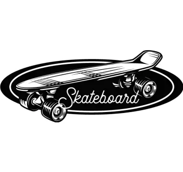 αυτοκόλλητο τοίχου με λογότυπο skate board - TenStickers
