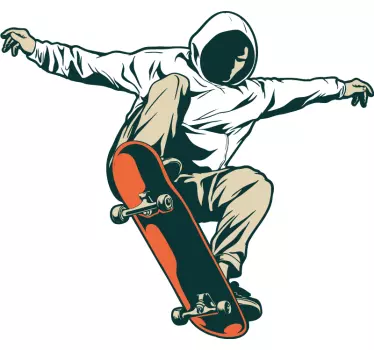 Skateboard άλμα τοίχου decal - TenStickers