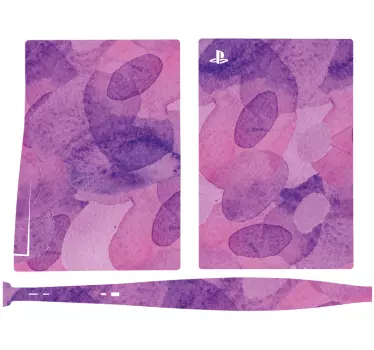Αυτοκόλλητο ps5 Ζωντανά Μωβ Σχέδια - TenStickers