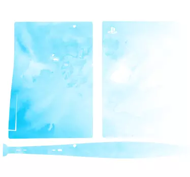 Αυτοκόλλητο ps5 σε χρώμα aqua παιχνιδιού - TenStickers