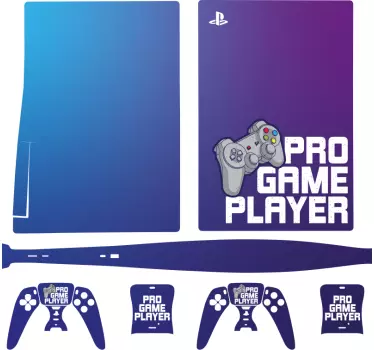 Pro gamer player playstation 5 αυτοκόλλητα - TenStickers