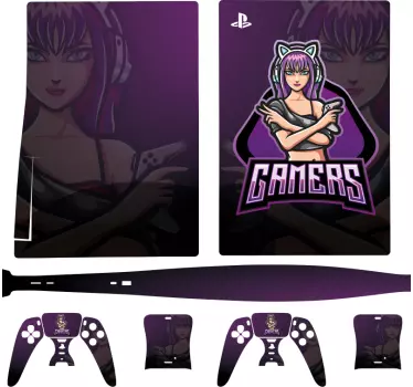 Αυτοκόλλητο ps5 Δημιουργία Χαρακτήρα gamer - TenStickers