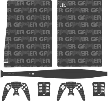 Αυτοκόλλητο ps5 Κάλυμμα gamer concept - TenStickers