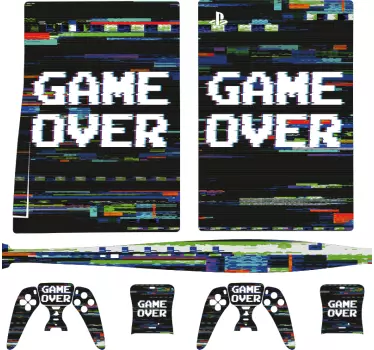 παιχνίδι over playstation 5 αυτοκόλλητα - TenStickers