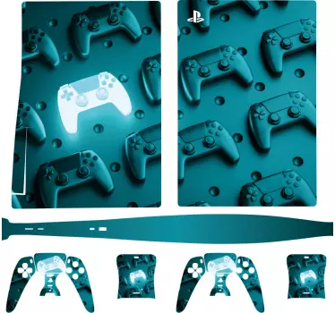 Αυτοκόλλητα τρισδιάστατου παιχνιδιού playstation 5 - TenStickers