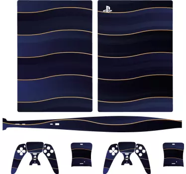 αυτοκόλλητο αφηρημένη 3d μοτίβο υφής playstation 5 - TenStickers